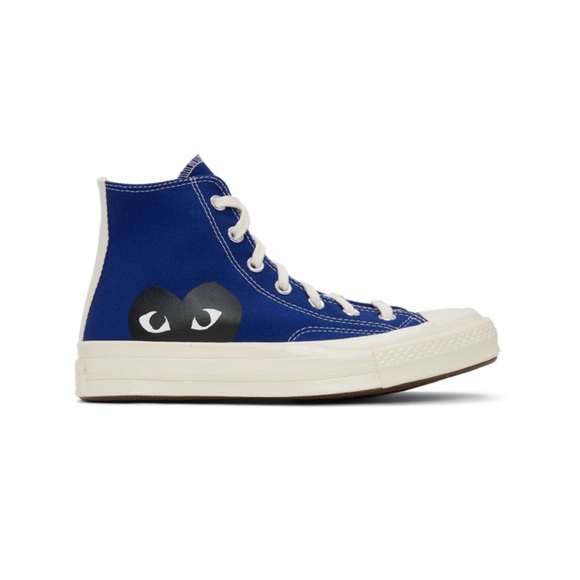 Comme des Garcons PLAY Shoes - COMME DES GARÇONS PLAY
Blue Converse Edition Half Heart Chuck 70 Sneakers
